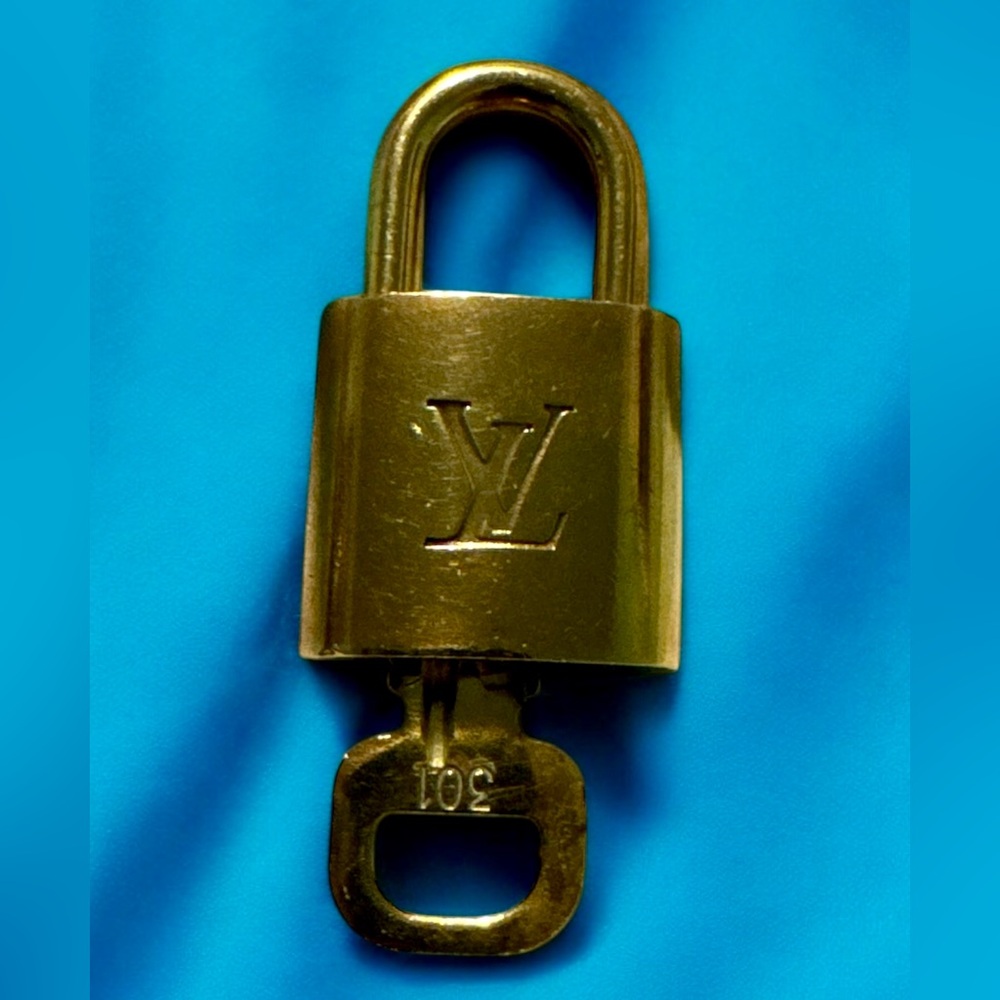 Louis Vuitton Paris Gold Padlock and Key